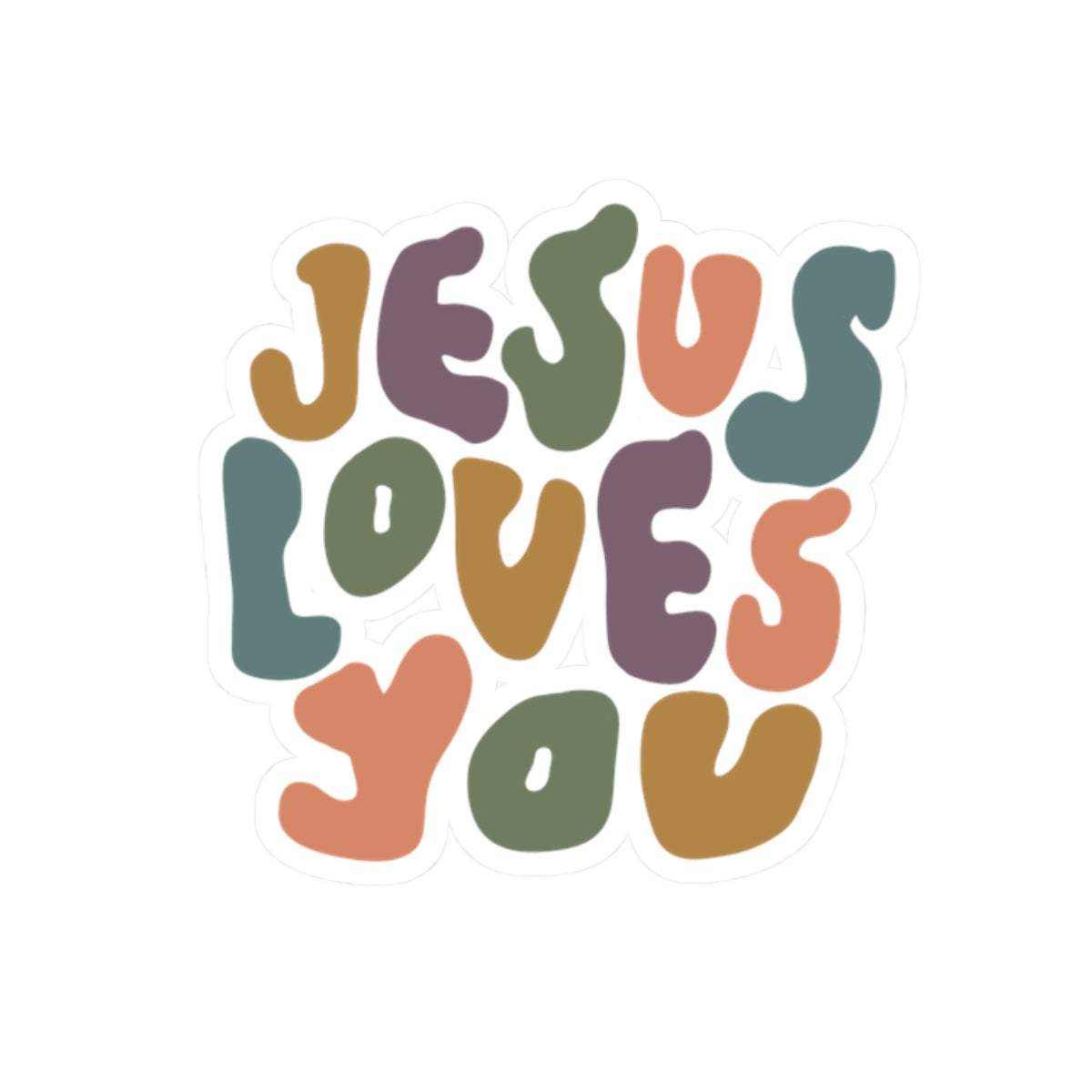 Jesus Loves You Sticker